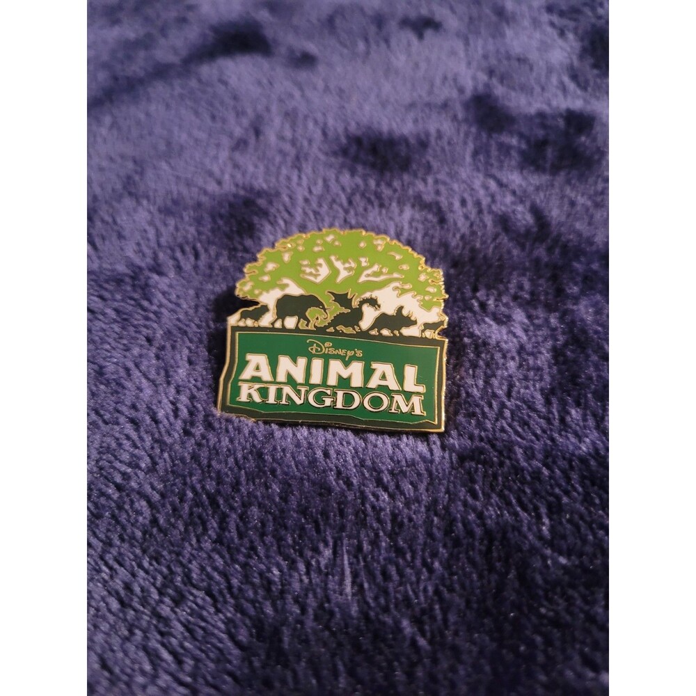 Disney Vintage Animal Kingdom Logo Park Pin 2000 Dark Green Safari Set #85432